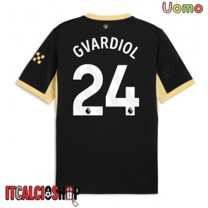 Manchester City Josko Gvardiol #24 Seconda Maglia 2026-27 Manica Corta